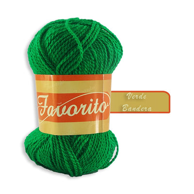 Favorito OMEGA DISTRIBUIDORES DE HILO, S.A. DE C.V. VERDE BANDERA ESTAMBRE FAVORITO OMEGA 50GR COLORES A ELEGIR