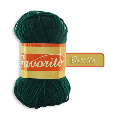 Favorito OMEGA DISTRIBUIDORES DE HILO, S.A. DE C.V. VERDE BOTELLA ESTAMBRE FAVORITO OMEGA 50GR COLORES A ELEGIR