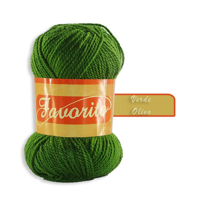 Favorito OMEGA DISTRIBUIDORES DE HILO, S.A. DE C.V. VERDE OLIVO ESTAMBRE FAVORITO OMEGA 50GR COLORES A ELEGIR