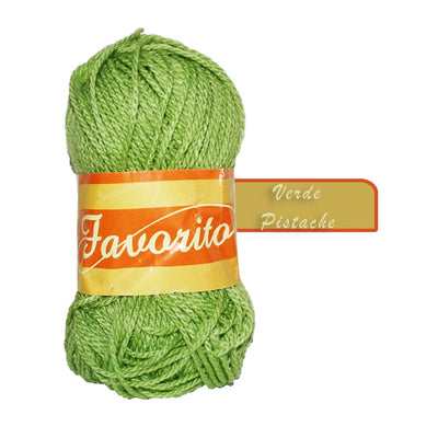 Favorito OMEGA DISTRIBUIDORES DE HILO, S.A. DE C.V. VERDE PISTACHE ESTAMBRE FAVORITO OMEGA 50GR COLORES A ELEGIR