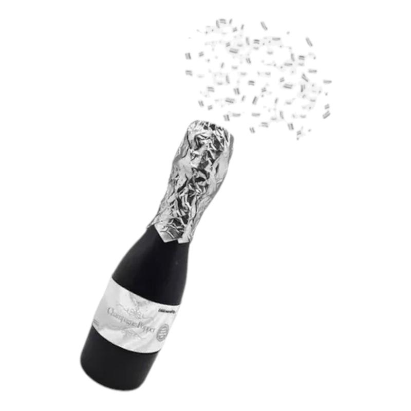 Granmark GRANMARK, S.A. DE C.V. PARTY POPPER CHAMPAGNE MINI PLATA