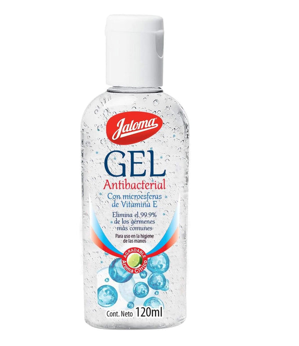 Jaloma LABORATORIOS JALOMA, S.A. DE C.V. GEL ANTIBACTERIAL, FRASCO 120ML C/VITAMINA E JALOMA