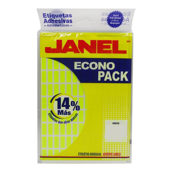 Janel JANEL, S.A. DE C.V. ETIQUETA JANEL ECONOPACK 08X20 AMARILLO