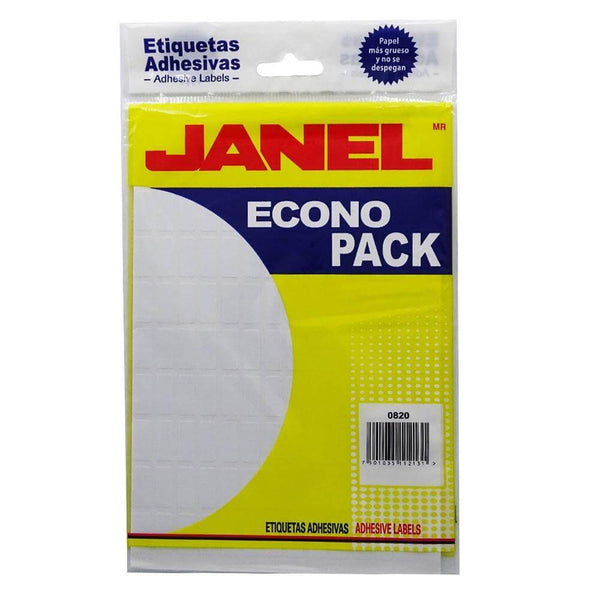 Janel JANEL, S.A. DE C.V. ETIQUETA JANEL ECONOPACK 08X20 BLANCA