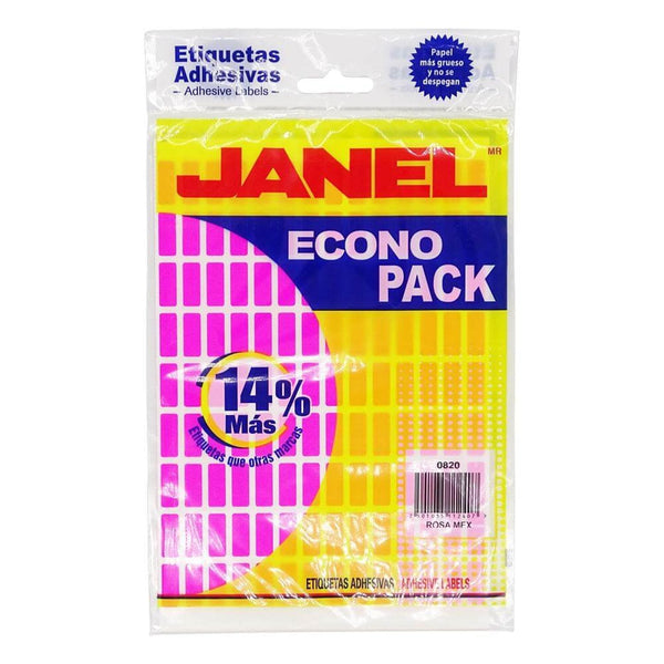 Janel JANEL, S.A. DE C.V. ETIQUETA JANEL ECONOPACK 08X20 ROSA MEX