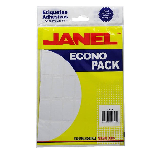 Janel JANEL, S.A. DE C.V. ETIQUETA JANEL ECONOPACK 19X38 BLANCA