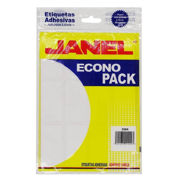 Janel JANEL, S.A. DE C.V. ETIQUETA JANEL ECONOPACK 32X64 BLANCA