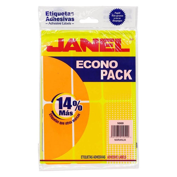 Janel JANEL, S.A. DE C.V. ETIQUETA JANEL ECONOPACK 50X00 NARANJA