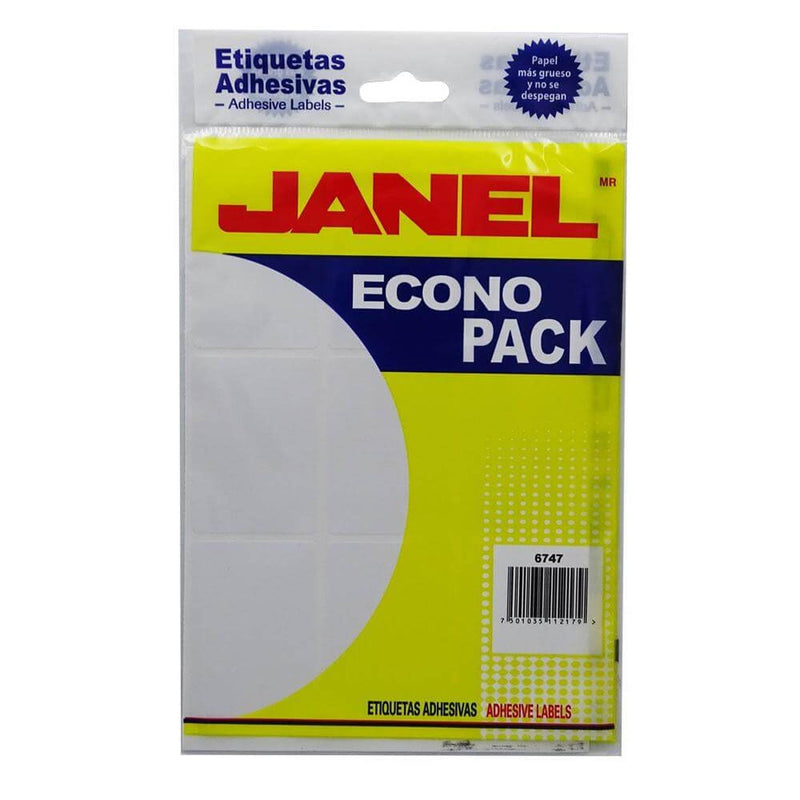 Janel JANEL, S.A. DE C.V. ETIQUETA JANEL ECONOPACK 67X47 BLANCA