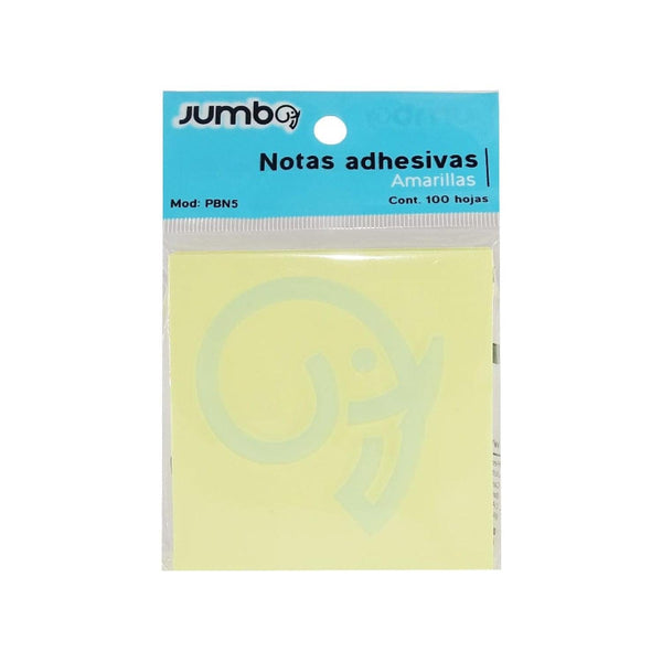 Jumbo JUMBO ESCOLAR, SA DE CV BLOCK DE NOTAS JUMBO C/100H 3X3 AMARILLAS