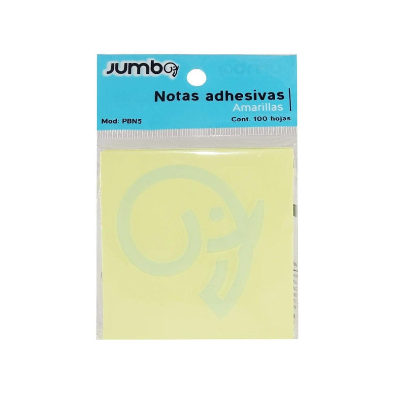 Jumbo JUMBO ESCOLAR, SA DE CV BLOCK DE NOTAS JUMBO C/100H 3X3 AMARILLAS