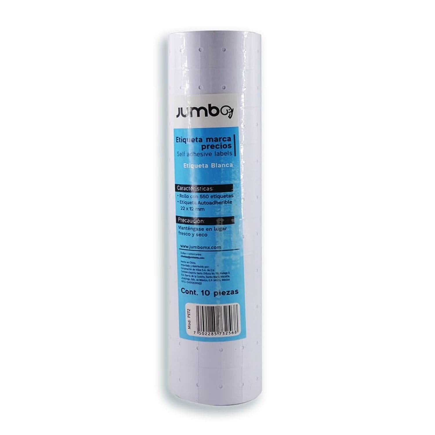 Jumbo JUMBO ESCOLAR, SA DE CV ETIQUETA MARCA PRECIOS 22 X 12 MM JUMBO BLANCA