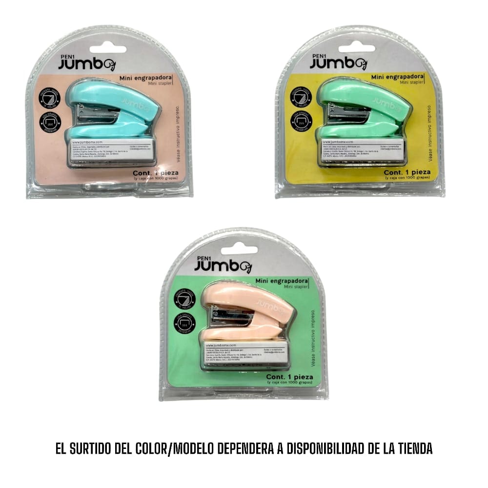 Jumbo JUMBO ESCOLAR, SA DE CV MINI ENGRAPADORA JUMBO 26/6 C/GRAPA STD