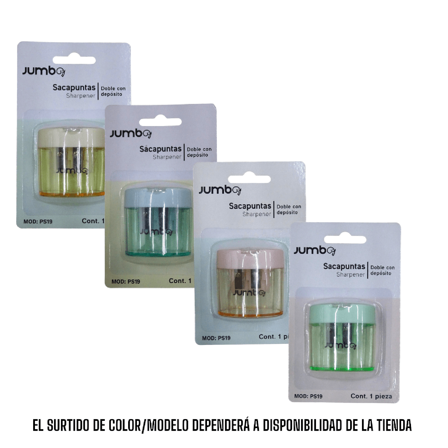 Jumbo JUMBO ESCOLAR, SA DE CV SACAPUNTAS JUMBO CON DEPOSITO OVALADO