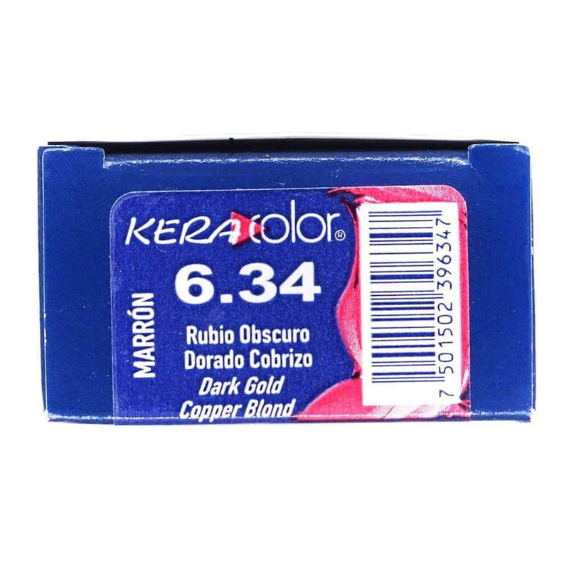 KeraColor COMERCIAL FRADE, S.A. DE C.V. TINTE KERA-COLOR RUBIO OBSCURO DORADO COBRIZO