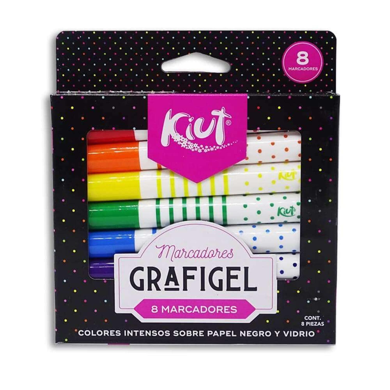 Kiut CARVAJAL EDUCACION, S.A. DE C.V. MARCADORES GRAFIGEL KIUT C/8PZ