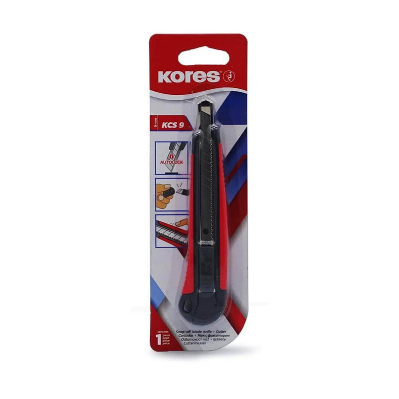 Kores INDUSTRIAS KORES DE MEXICO, S.A. DE C.V. CUTTER KORES METAL SOFT GRIP 9MM