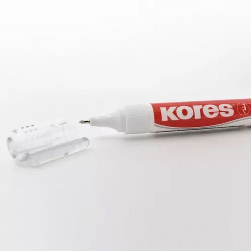 Kores INDUSTRIAS KORES DE MEXICO, S.A. DE C.V. PLUMA CORRECTORA METAL TIP 11ML C/12PZ KORES