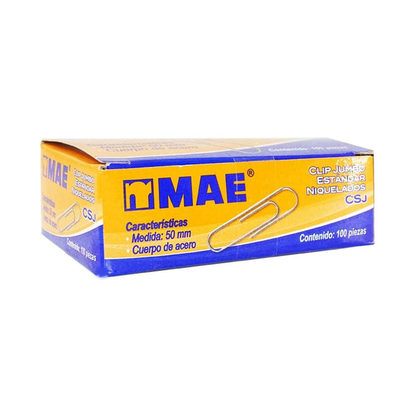 MAE SOLUCIONES DE DISTRIBUCION INTEGRAL, S.A. DE C.V. CLIP ESTANDAR JUMBO 50MM C/100PZ MAE