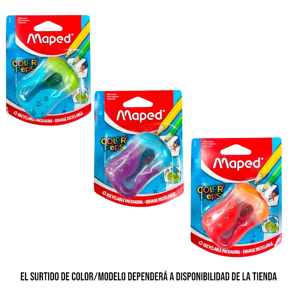 Maped MAPED MEXICO, S.A. DE C.V. SACAPUNTAS MAPED 2 ORIFICIOS COLOR PEPS C/1PZ
