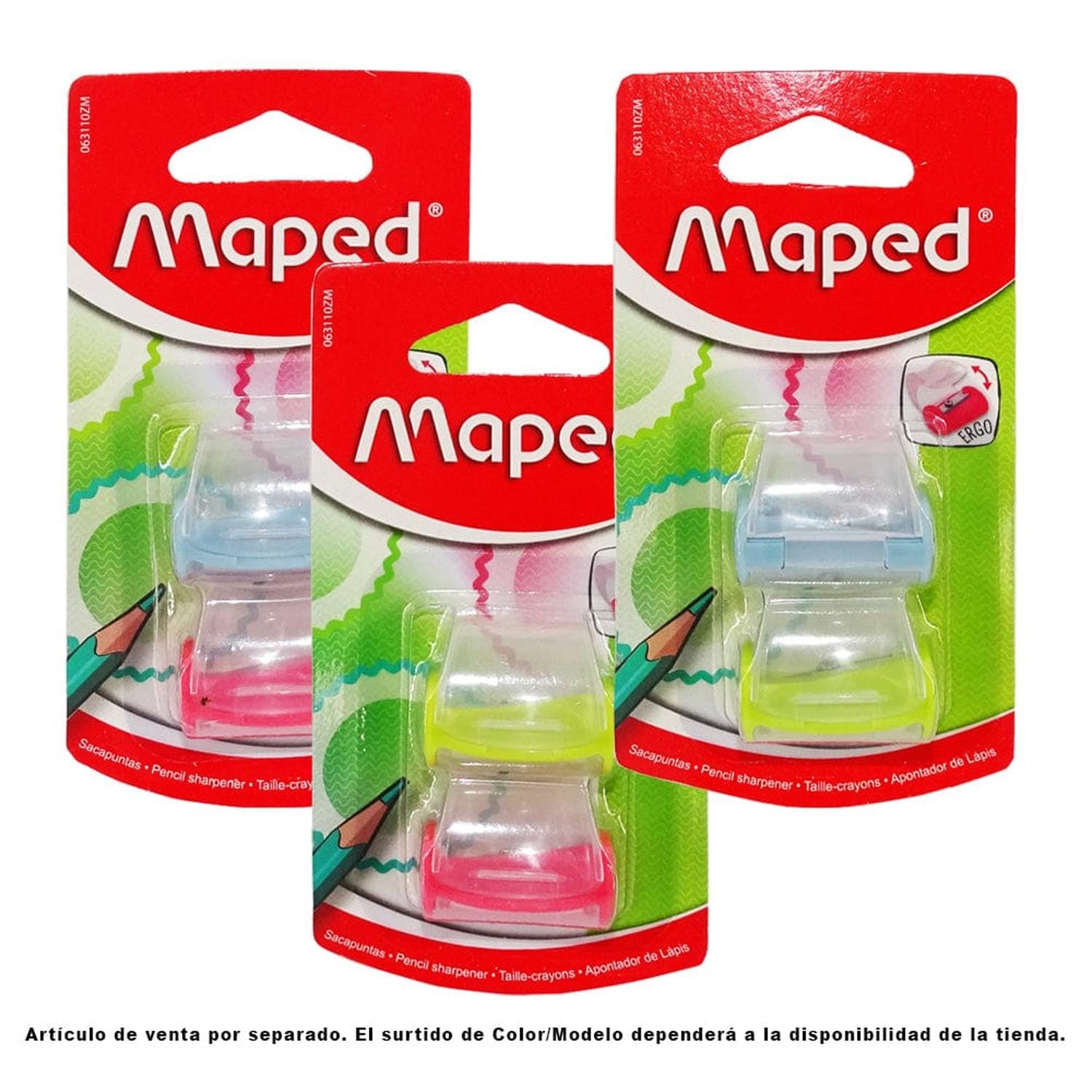 Maped MAPED MEXICO, S.A. DE C.V. SACAPUNTAS MAPED VIVO C/2PZ