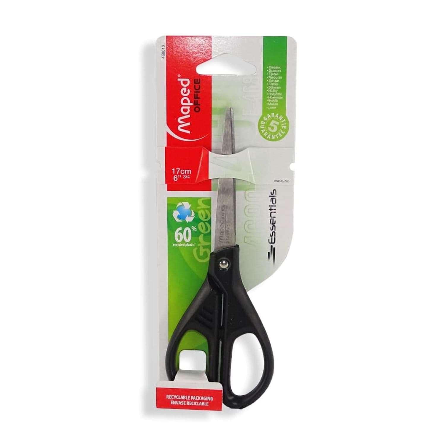 Maped MAPED MEXICO, S.A. DE C.V. TIJERA MAPED ESSENTIAL GREEN SIMETRICA 17CM