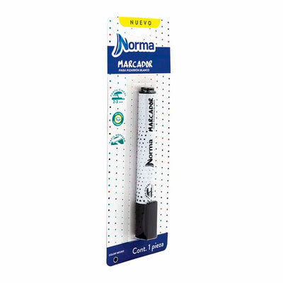 MARCADOR PARA PIZARRON BLANCO NORMA C/1PZ NEGRO