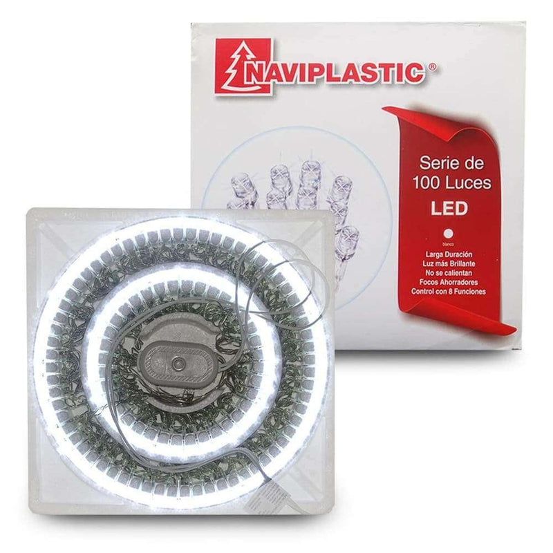 Naviplastic NAVIPLASTIC-NAVIDAD, S.A. DE C.V. SERIE DE LUCES 100L LED BLANCO CABLE TRANPARENTE