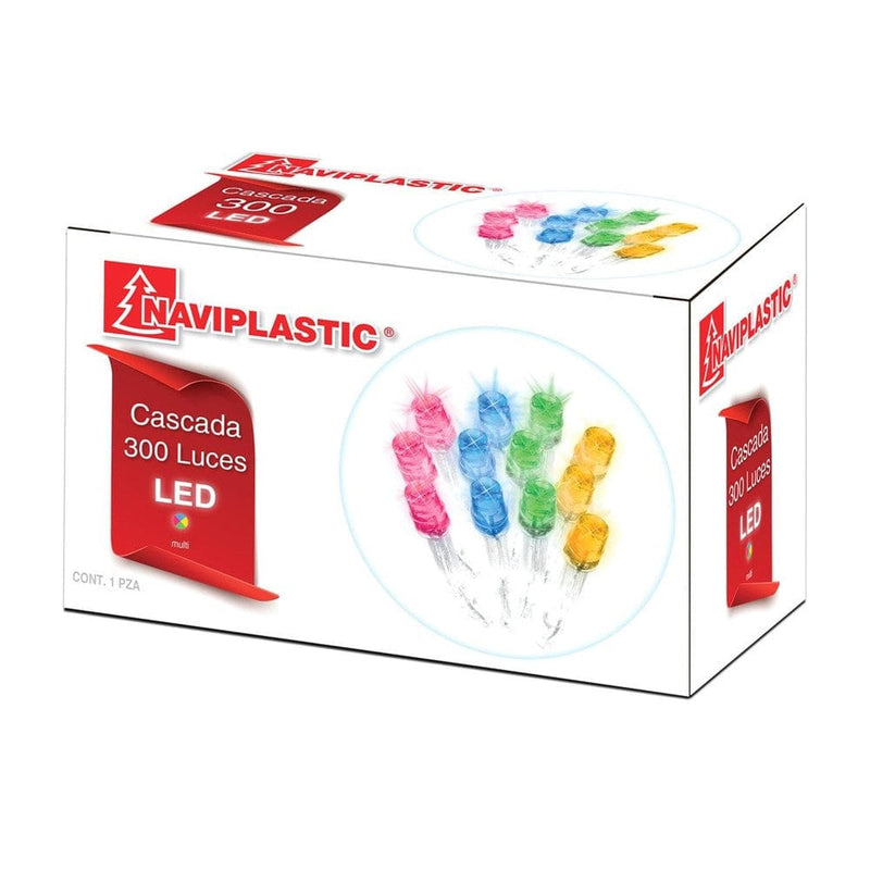 Naviplastic NAVIPLASTIC-NAVIDAD, S.A. DE C.V. SERIE DE LUCES CASCADA 300L LED MULTICOLOR