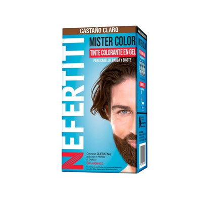 Nefertiti BEFIBA, S.A. DE C.V. KIT MISTER COLOR CASTAÑO CLARO 30ML