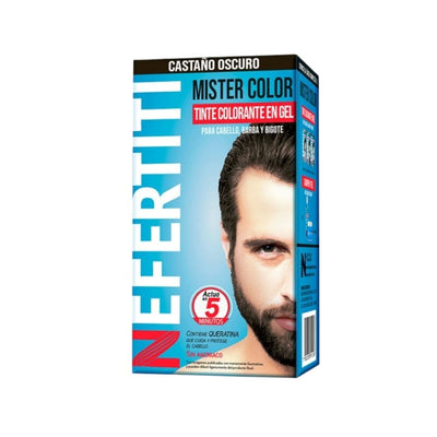 Nefertiti BEFIBA, S.A. DE C.V. KIT MISTER COLOR CASTAÑO OSCURO 30ML