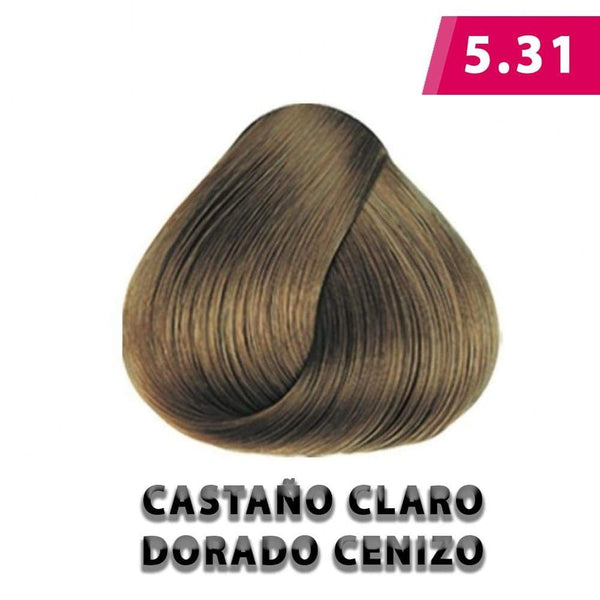 Nefertiti BEFIBA, S.A. DE C.V. TINTE NEFERTITI 90G 5.31 CASTAÑO CLARO DORADO CENIZO