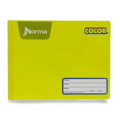 Norma CARVAJAL EDUCACION, S.A. DE C.V. AMARILLO CUADERNO COSIDO ITALIANO 360 BLANCO NORMA.