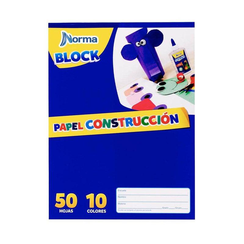 Norma CARVAJAL EDUCACION, S.A. DE C.V. BLOCK DE PAPEL CONSTRUCCION T/CARTA 50H NORMA