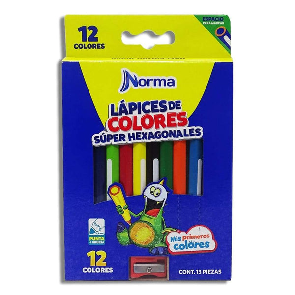 Norma CARVAJAL EDUCACION, S.A. DE C.V. COLORES NORMA SUPER HEXAGONALES X 12