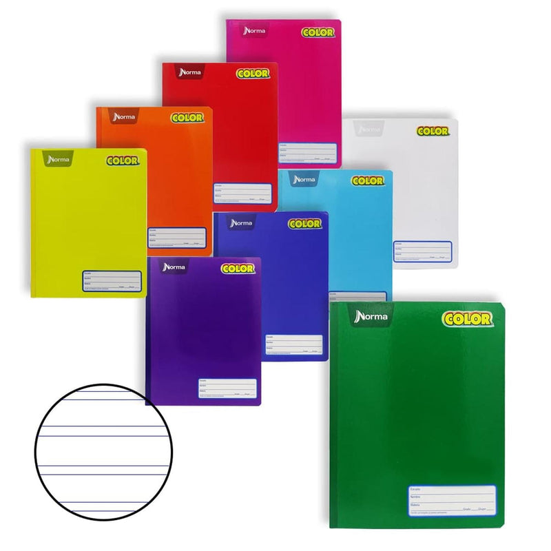 CUADERNO COSIDO PROF. 360 DOBLE RAYA NORMA.