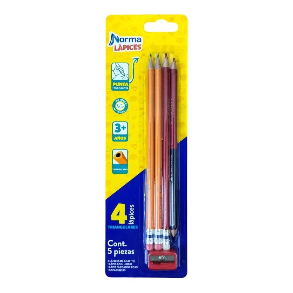 Norma CARVAJAL EDUCACION, S.A. DE C.V. LAPIZ NORMA SURTIDO C/4PZ