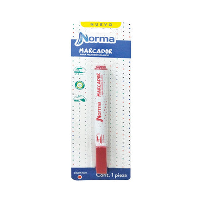 Norma CARVAJAL EDUCACION, S.A. DE C.V. MARCADOR PARA PIZARRON BLANCO NORMA C/1PZ ROJO