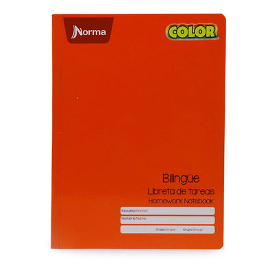 Norma CARVAJAL EDUCACION, S.A. DE C.V. NARANJA CUADERNO LIBRETA DE TAREAS NORMA.