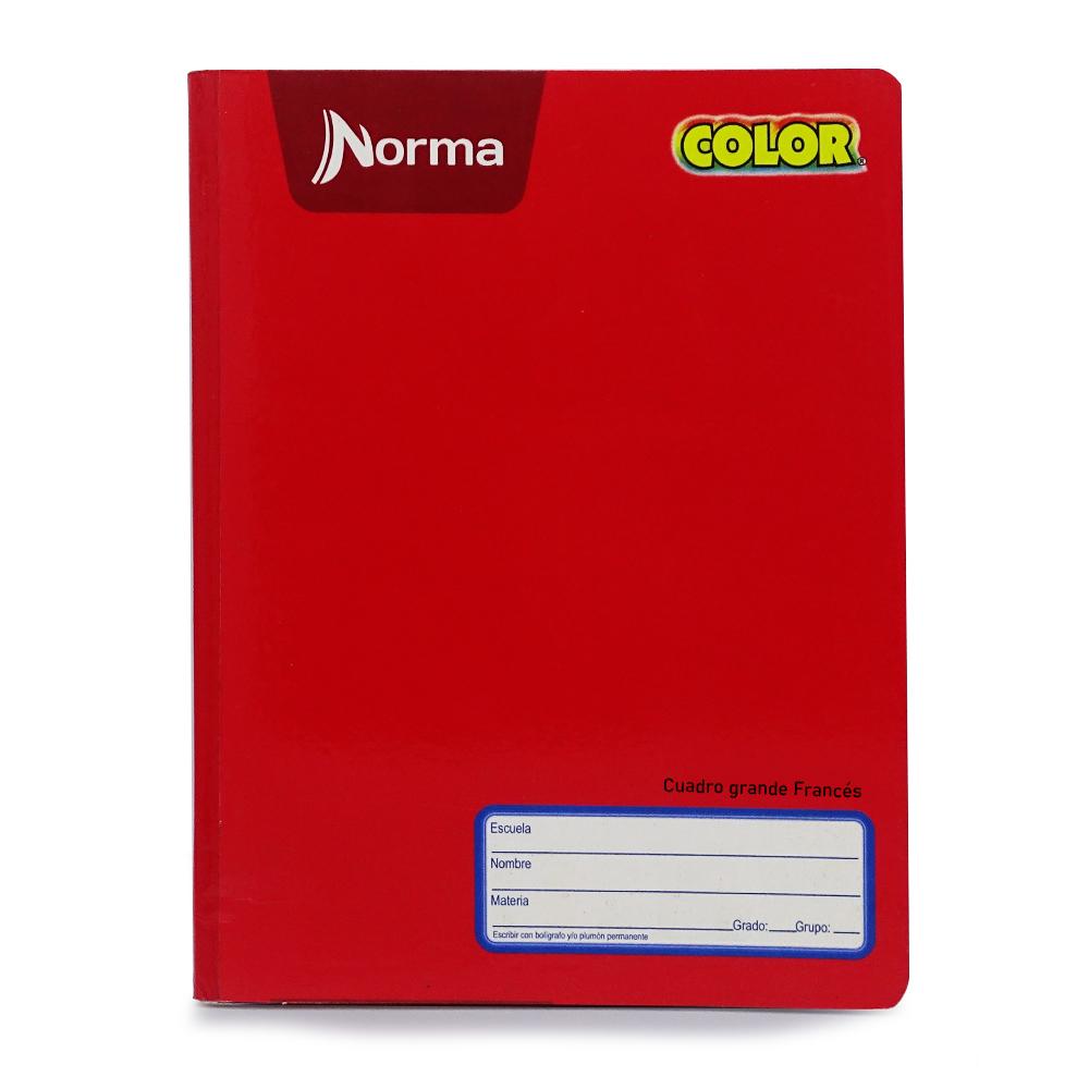 Norma CARVAJAL EDUCACION, S.A. DE C.V. ROJO CUADERNO COSIDO FRANCES 360 C7 NORMA.