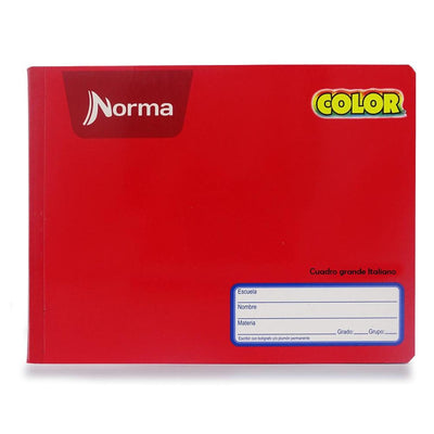 Norma CARVAJAL EDUCACION, S.A. DE C.V. ROJO CUADERNO COSIDO ITALIANO 360 C7 NORMA.