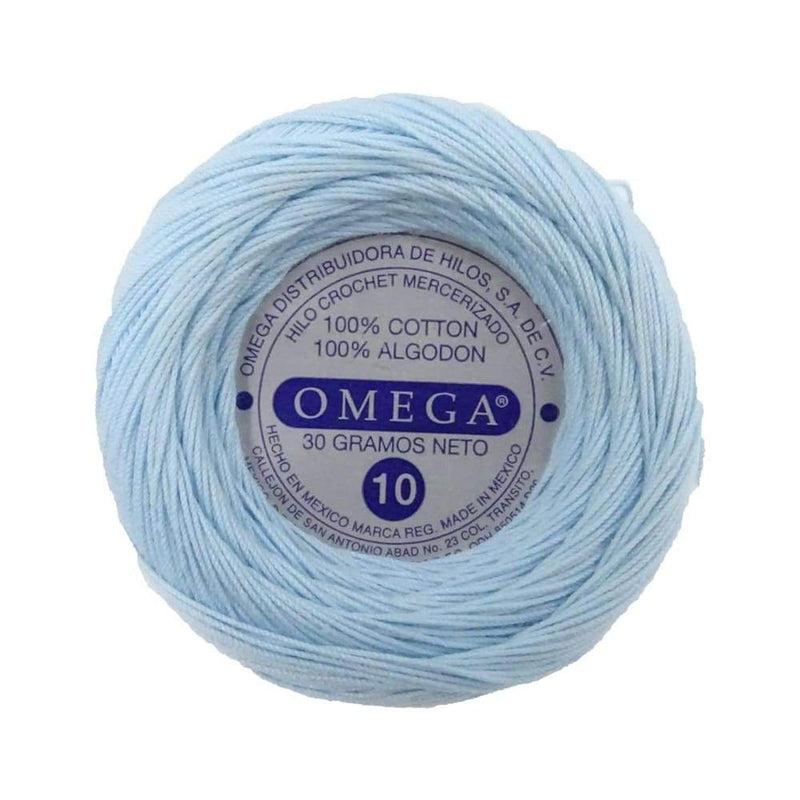 Omega OMEGA DISTRIBUIDORES DE HILO, S.A. DE C.V. HILO CROCHET OMEGA NO.10 AZUL CIELO