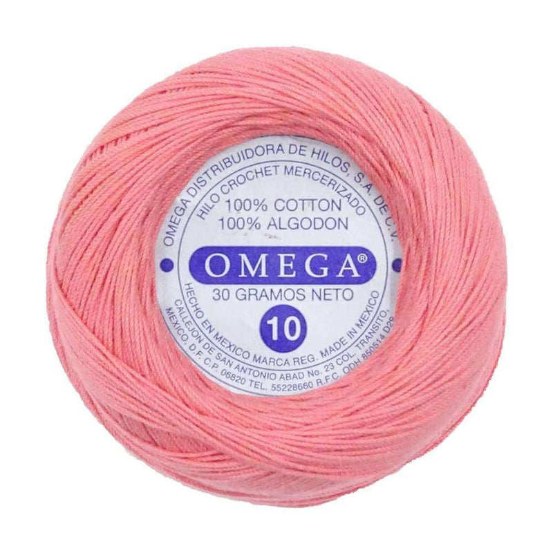 Omega OMEGA DISTRIBUIDORES DE HILO, S.A. DE C.V. HILO CROCHET OMEGA NO.10 CORAL