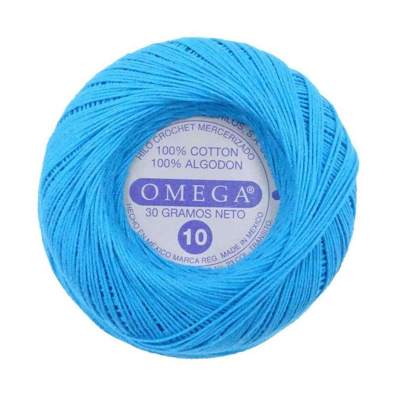 Omega OMEGA DISTRIBUIDORES DE HILO, S.A. DE C.V. HILO CROCHET OMEGA NO.10 TURQUESA