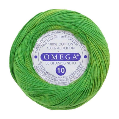 Omega OMEGA DISTRIBUIDORES DE HILO, S.A. DE C.V. HILO CROCHET OMEGA NO.10 VERDE BOSQUE #122 30G