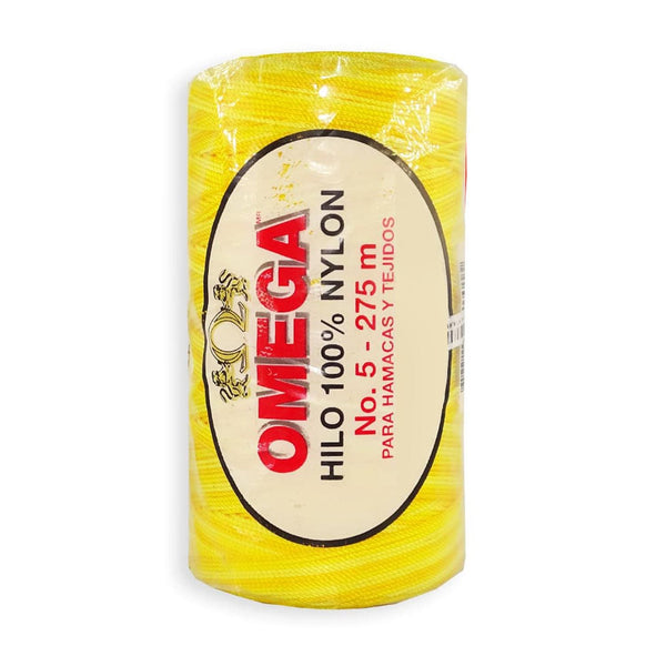 Omega OMEGA DISTRIBUIDORES DE HILO, S.A. DE C.V. HILO NYLON OMEGA NO.5 C/275M ART. 370 AMARILLO ORO #6*