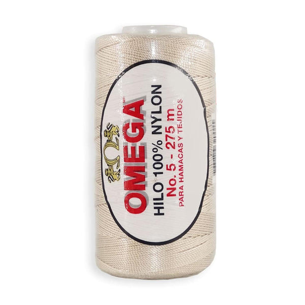 Omega OMEGA DISTRIBUIDORES DE HILO, S.A. DE C.V. HILO NYLON OMEGA NO.5 C/275M ART. 370 BEIGE #16*