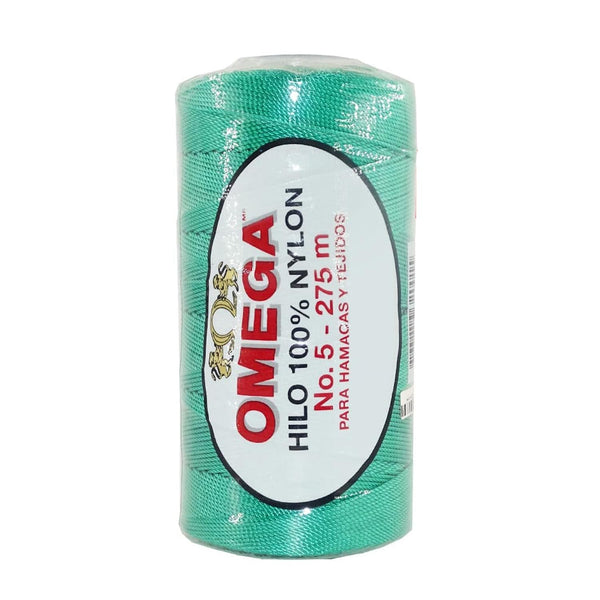 Omega OMEGA DISTRIBUIDORES DE HILO, S.A. DE C.V. HILO NYLON OMEGA NO.5 C/275M ART. 370 JADE #55*