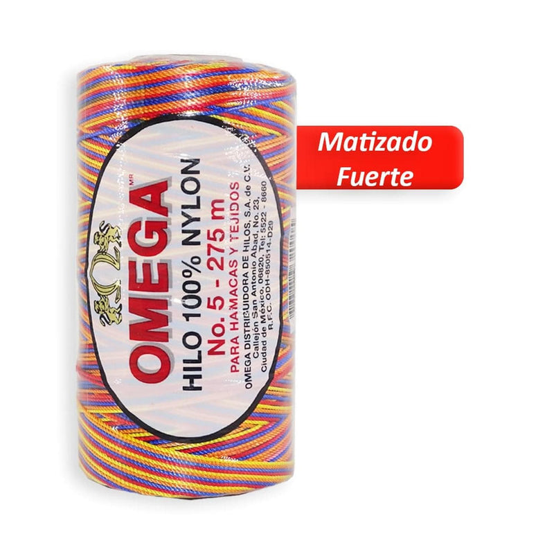 Omega OMEGA DISTRIBUIDORES DE HILO, S.A. DE C.V. HILO NYLON OMEGA NO.5 C/275M ART. 370 MATIZADO FUERTE