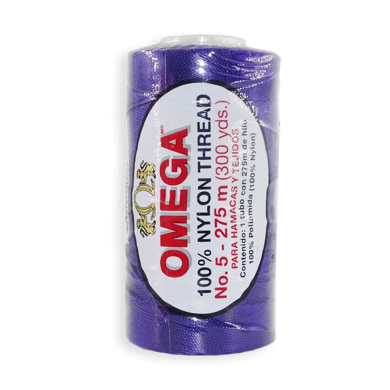 Omega OMEGA DISTRIBUIDORES DE HILO, S.A. DE C.V. HILO NYLON OMEGA NO.5 C/275M ART. 370 MORADO